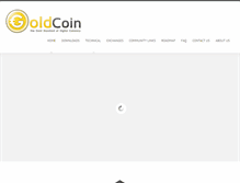 Tablet Screenshot of goldcoin.org